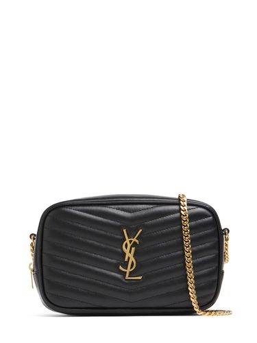 Sac Porté Épaule Mini En Cuir Lou - SAINT LAURENT - Modalova