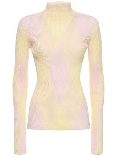 Pull-over En Maille De Coton Et Soie - BURBERRY - Modalova