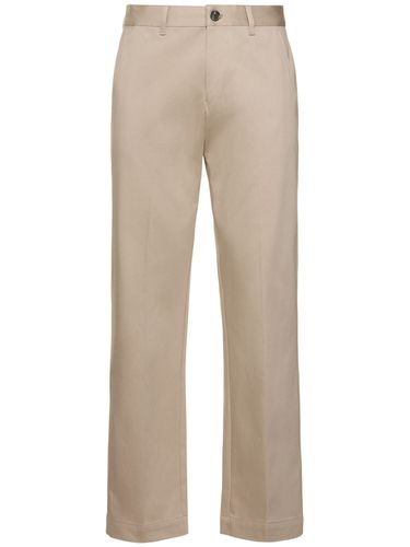 Pantalon Chino Droit En Coton - AMI PARIS - Modalova