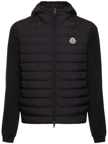 Cardigan Zippé En Nylon - MONCLER - Modalova