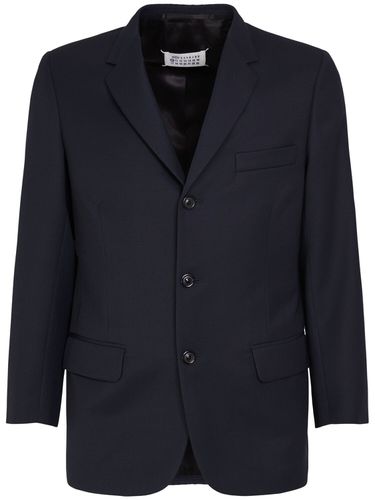 Blazer En Gabardine De Laine - MAISON MARGIELA - Modalova