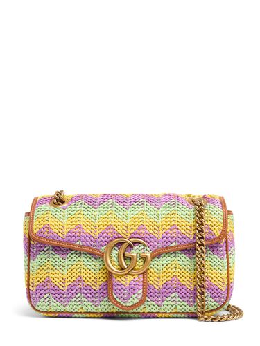 Petit Sac Porté Épaule En Crochet Gg Marmont - GUCCI - Modalova