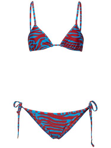 Bikini Triangle En Lycra Imprimé - THE ATTICO - Modalova