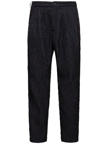 Pantalon En Jacquard De Soie À Trois Plis - 4SDESIGNS - Modalova