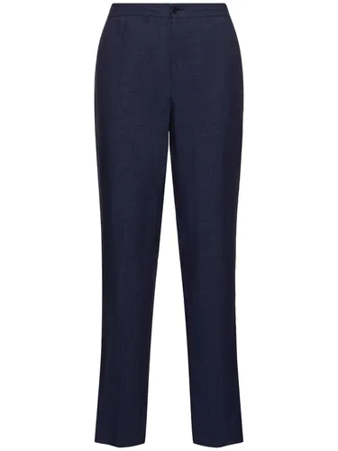 Pantalon En Lin Pur - ZEGNA - Modalova