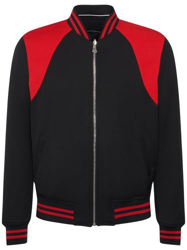 Veste Bomber Réversible En Laine Et Satin - ALEXANDER MCQUEEN - Modalova