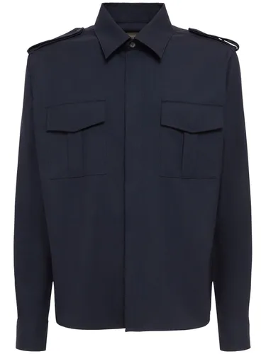 Chemise Militaire En Toile De Laine - AMI PARIS - Modalova