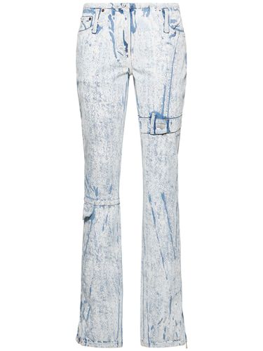 Jean Droit En Denim Enduit Taille Mi-haute - ACNE STUDIOS - Modalova