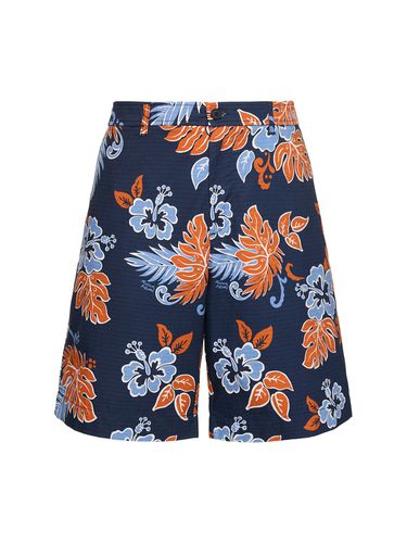 Short En Coton Imprimé Board - MAISON KITSUNÉ - Modalova