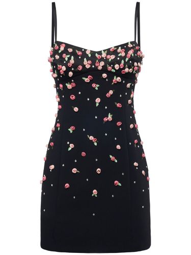 Robe Courte En Cady Brodé - BLUMARINE - Modalova