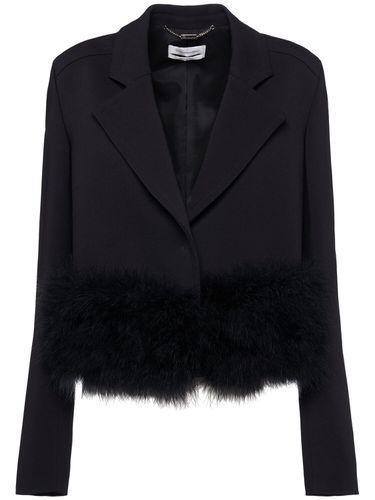 Blazer Avec Plumes Sable - BLUMARINE - Modalova