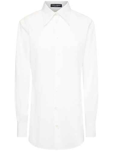 Chemise En Popeline De Coton - DOLCE & GABBANA - Modalova