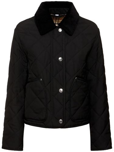 Veste Courte En Nylon Matelassé Lanford - BURBERRY - Modalova