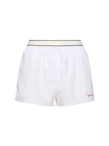 Short De Sport Avec Logo Serif - SPORTY & RICH - Modalova