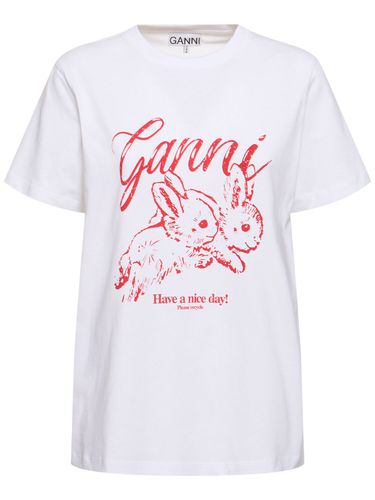 T-shirt Décontracté En Jersey Bunnies - GANNI - Modalova