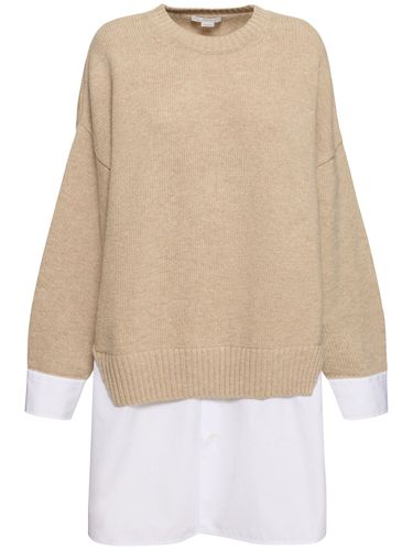 Pull-over À Col Rond En Maille De Laine - STELLA MCCARTNEY - Modalova