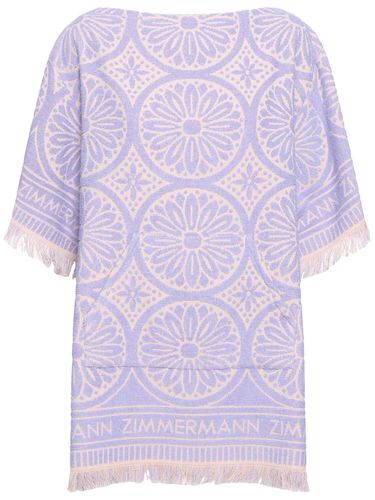 Robe Courte En Lin Imprimé Halliday - ZIMMERMANN - Modalova