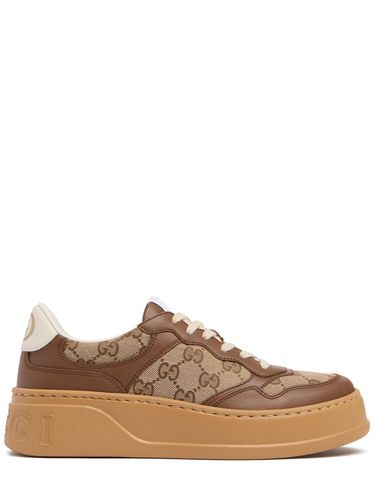 Sneakers En Toile Et Cuir Chunky B 50 Mm - GUCCI - Modalova