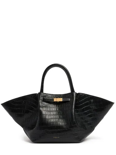 Sac Midi En Cuir Effet Crocodile New York - DEMELLIER - Modalova