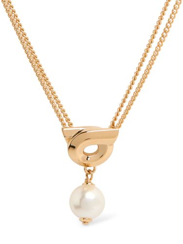 Collier En Fausses Perles Gancio - FERRAGAMO - Modalova