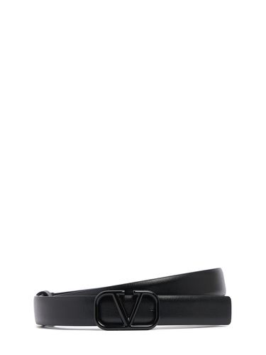 Ceinture En Cuir Vlogo Signature 2 Cm - VALENTINO GARAVANI - Modalova