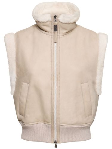 Gilet En Shearling - BRUNELLO CUCINELLI - Modalova