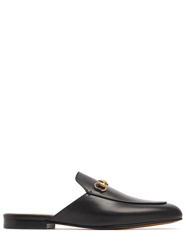 Mules En Cuir Princetown 10 Mm - GUCCI - Modalova