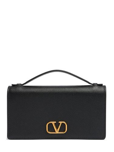 Sac En Cuir Grainé V Logo - VALENTINO GARAVANI - Modalova