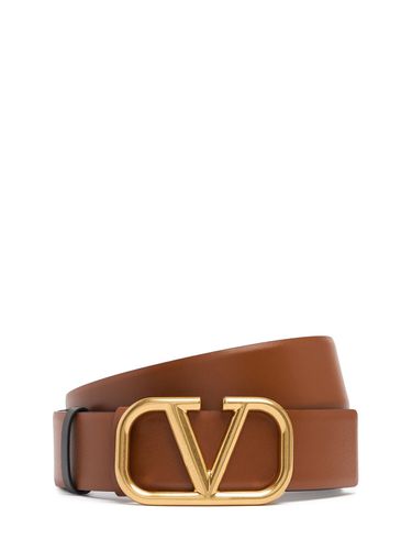 Ceinture Réversible En Cuir V Logo 4 Cm - VALENTINO GARAVANI - Modalova