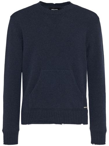 Pull-over En Laine Et Cachemire À Col Ras-du-cou - DSQUARED2 - Modalova