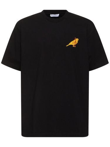 T-shirt En Coton Brodé Canary - JW ANDERSON - Modalova