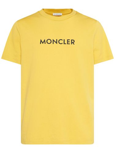 T-shirt En Jersey De Coton À Logo - MONCLER - Modalova