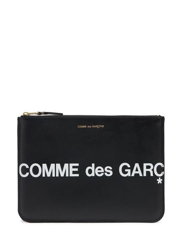 Grande Pochette En Cuir À Logo - COMME DES GARÇONS WALLET - Modalova