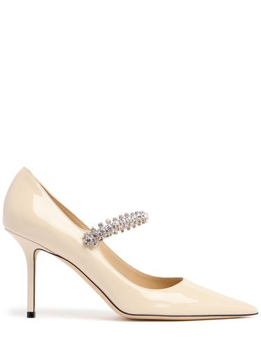 Escarpins En Cuir Verni Bling 85 Mm - JIMMY CHOO - Modalova