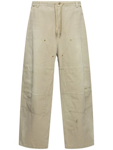 Pantalon En Coton À Double Genou - BALENCIAGA - Modalova