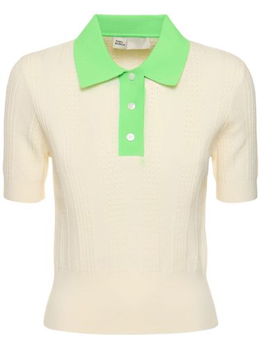 Polo En Pointelle De Coton - TORY SPORT - Modalova