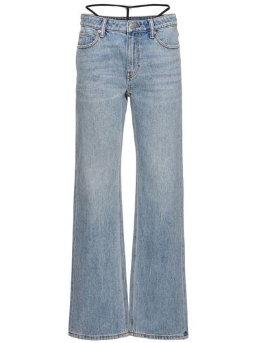 Jean Décontracté En Denim De Coton Taille Mi-haute - ALEXANDER WANG - Modalova