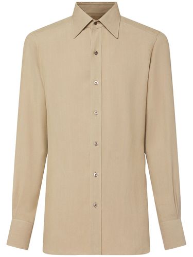 Chemise Slim En Sergé De Soie Mélangée - TOM FORD - Modalova