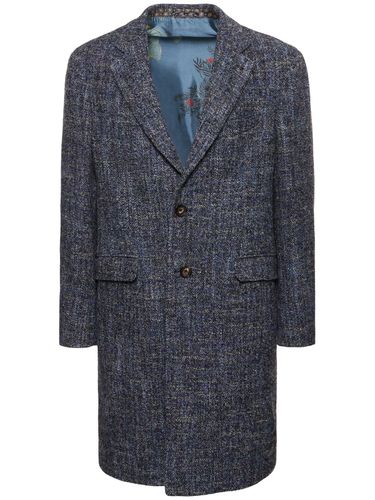 Manteau En Laine Mélangée À Boutonnage Simple - ETRO - Modalova