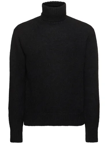 Pull-over En Alpaga Mélangé À Col Roulé - TOM FORD - Modalova