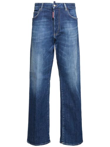 Jean Baggy En Denim Taille Haute San Diego - DSQUARED2 - Modalova