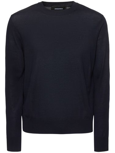 Pull-over En Laine À Col Ras-du-cou - DSQUARED2 - Modalova