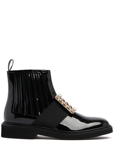 Bottes En Cuir Verni Viv Rangers 25 Mm - ROGER VIVIER - Modalova