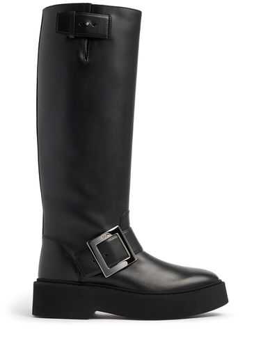 Bottes Biker En Cuir Viv Rangers 15 Mm - ROGER VIVIER - Modalova