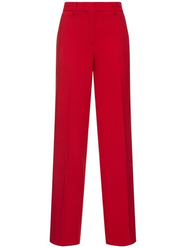 Pantalon Évasé En Cady De Crêpe Doublé - MSGM - Modalova