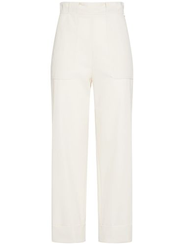 Pantalon Court En Sergé De Coton Palio - MAX MARA - Modalova