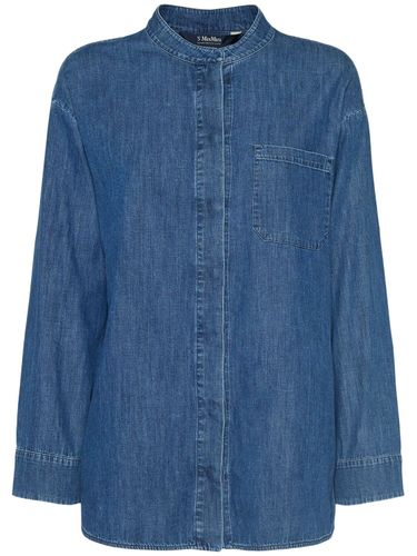 Chemise À Col Mao En Denim Unito - 'S MAX MARA - Modalova