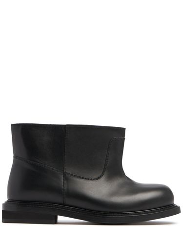 Bottes Évasées En Cuir 40 Mm - MOSCHINO - Modalova