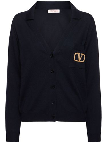 Cardigan Style Polo En Laine - VALENTINO - Modalova