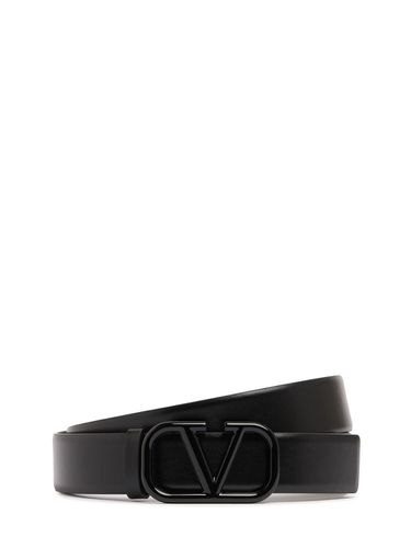 Ceinture En Cuir Vlogo 30 Mm - VALENTINO GARAVANI - Modalova